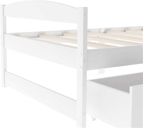 Buy Twin Daybed with Storage Drawers, Solid Wood Captains Bed Twin Size ...