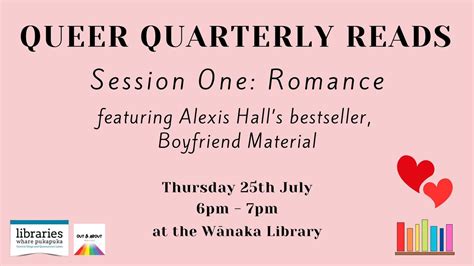 Queer Quarterly Reads: Romance, Wānaka Library - Queenstown Lakes ...