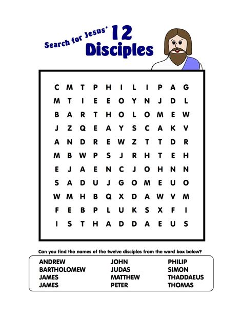 Free Printable Bible Word Search