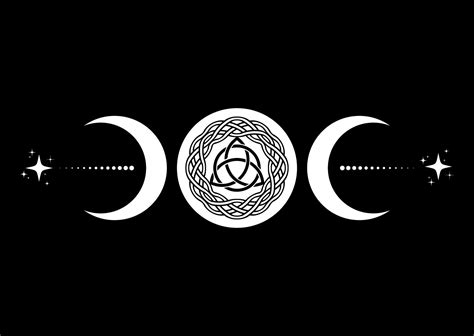Wiccan Moons Tattoo Design