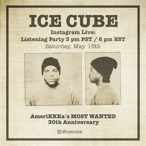 AmeriKKKa's Most Wanted - 30th Anniversary Listening Party | Ice Cube
