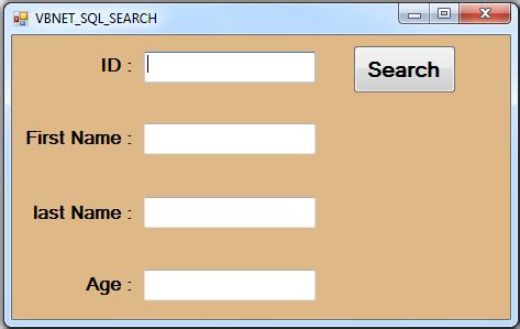 Image result for Search SQL Database VB.NET