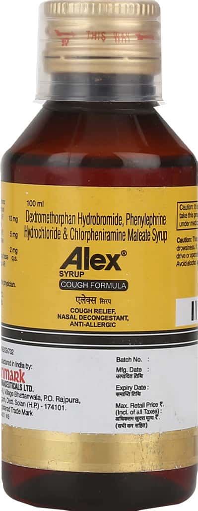 Alex Syrup: Uses, Side Effects, Price, Dosage & More Info - PharmEasy