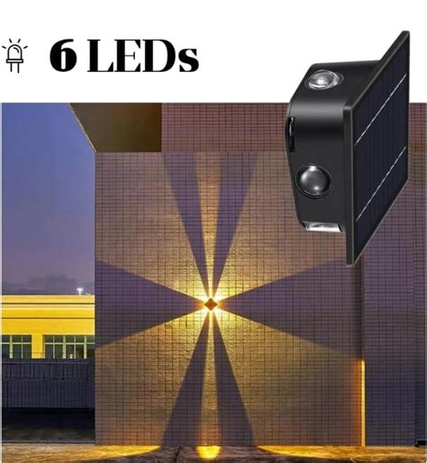 6 Lens Star Solar Wall Light