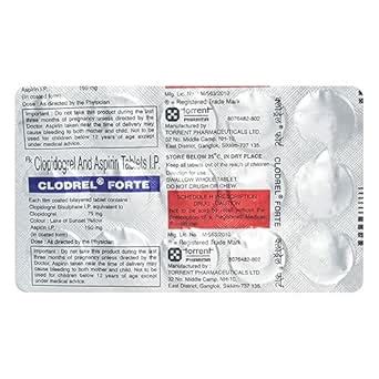 Clodrel Forte 75/150mg Tablet 15s : Amazon.in: Health & Personal Care
