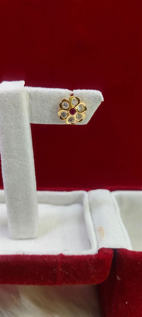 Pure panchaloham gold look studs – Paanchajanya Jewels