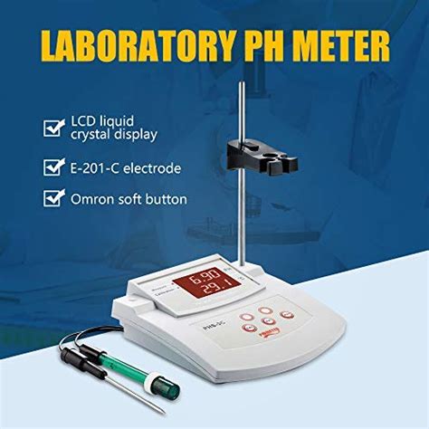 Buy S SMAUTOP Benchtop Lab PH Meter, ±0.01 pH Accuracy, PH/Temp 2 ...