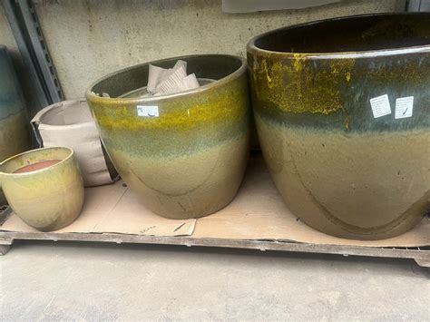 Buy Yellow Cream Ceramic Pots – Stylish Indoor & Outdoor Planters ...
