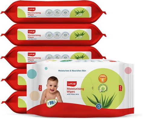 Buy NOVEL Baby Wet Wipes (Pack of 4-72 Sheet) Online at Low Prices in ...