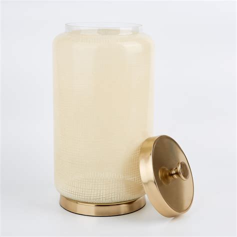 Buy Eternity Vogue Glass Decorative Canister with Lid from Home Centre ...