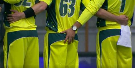 This Cheeky Clip Of An Australian Cricketer Squeezing His Teammate's ...