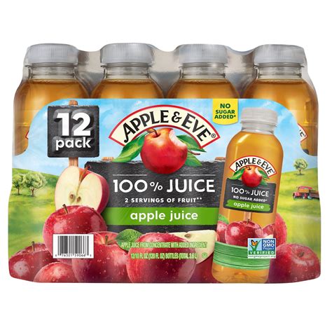 Apple & Eve 100% Apple Juice, 10 fl oz, 12 Pack Box - Walmart.com