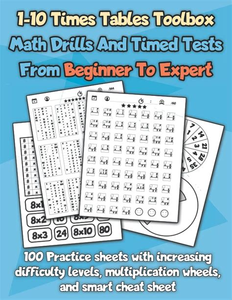 Buy 1-10 Times Tables Toolbox Math Drills And Timed Tests From Beginner ...
