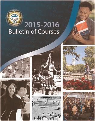 CSUSB Course Catalogs | Arthur E. Nelson University Archives ...