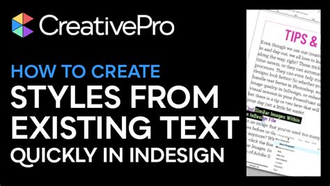 Image result for Create a New Style InDesign