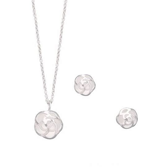 Gargi by P.N. Gadgil and Sons | 925 Sterling Silver | Rosy Necklace Set ...
