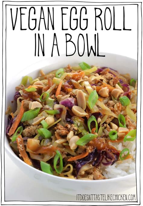 Vegan egg roll in a bowl – Artofit