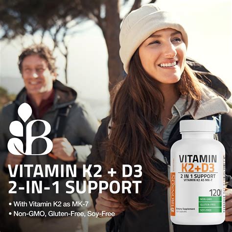 Bronson Vitamin K2 D3 (MK7) Supplement Non-GMO India | Ubuy