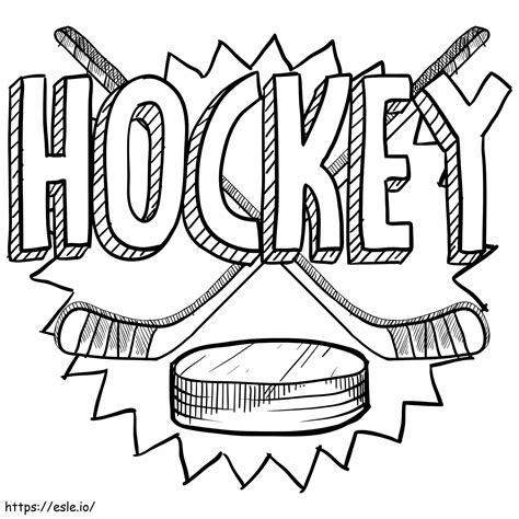 Hockey Logo Coloring Sheets