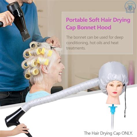 Portable Soft Bonnet Hood Hair Blow Dryer Attachment Head Cover Hot Oil ...