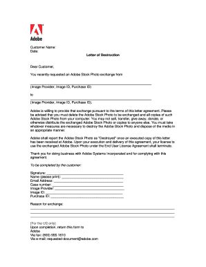 Destruction Letter Aramex - Fill Online, Printable, Fillable, Blank ...