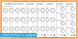 Die Uhrzeit lesen I Arbeitsblatt I Uhr I Grundschule