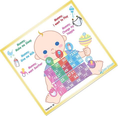Tambola Tickets Baby Shower Theme Tambola Housie Tickets (30 Cards ...