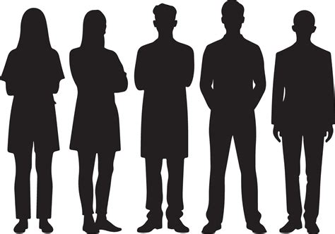 5 People Silhouette