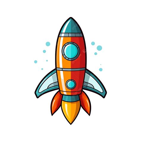 Rocket Ship Cartoon Clipart Ai Generated, Rocket, Spaceship, Cartoon ...