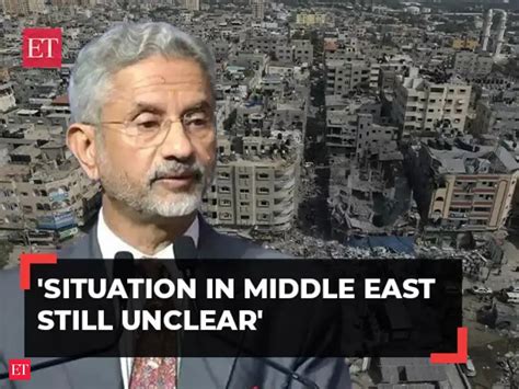s jaishankar: Jaishankar on Israel-Hamas war: 'Situation in Middle East ...