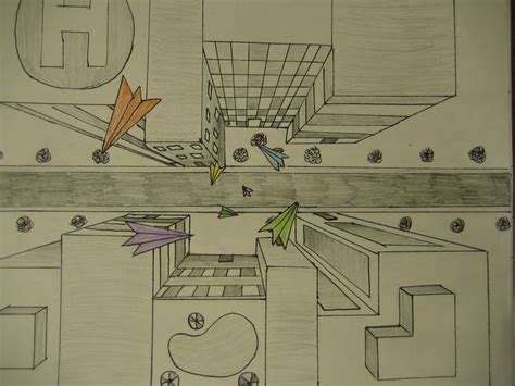 rose drawing birds eye view