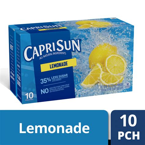 Capri Sun Lemonade Pack - 10pk/6 fl oz Pouches – BrickSeek