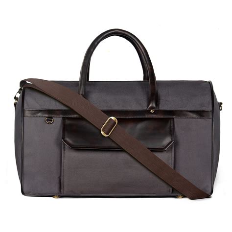 The Clownfish Alwyn 35 litres Canvas with Faux Leather Unisex Travel ...