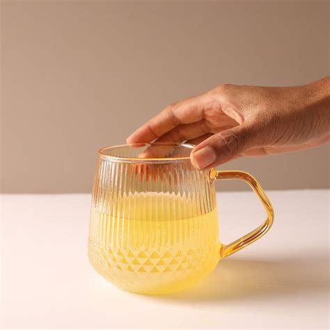 Classic Glass Tea Set of 5- Amber Online - Premium Jug Set | Nestasia