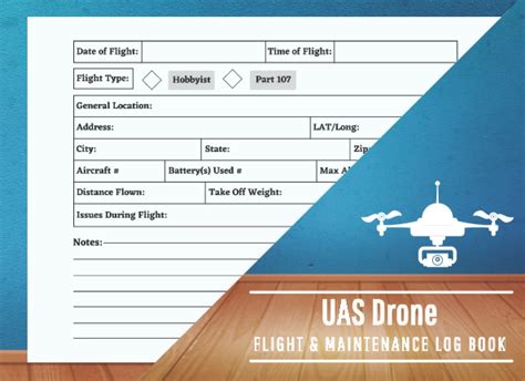 Uas Drone Flight And Maintenance Log Book Uas Pilot Log | Desertcart INDIA