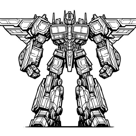 Optimus Prime Coloring Page