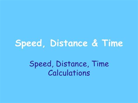 Image result for Science Speed Distance and Time
