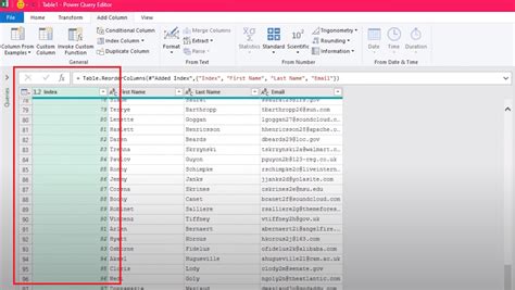Image result for Table. Add Index Column Di Power Query