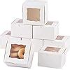 Buy Glamifirsto White Bakery Boxes Small Cookie Boxes Treat Boxes with ...