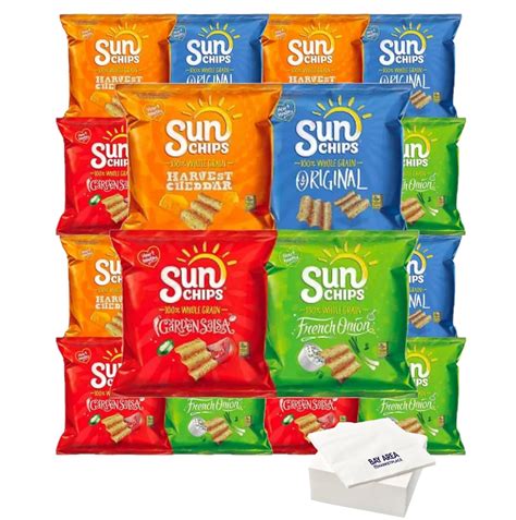 Amazon.com: Sun Chips Variety Pack, 1.5 ounce bags (10 count) with Bay ...