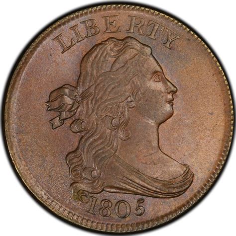 Half Cent 1805 Draped Bust, Coin from United States - Online Coin Club