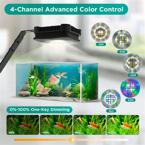 Single Led Aquarium Light Aqua One MiniReef 120 Aquarium And Cabinet