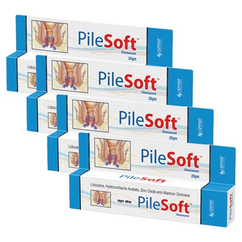 Pilesoft Hydrocortisone Acetate Zinc Oxide & Allantoin Ointment 20g Pa ...