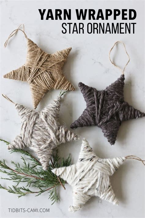 How to Make Yarn Wrapped Star Ornaments for Christmas | Diy christmas ornaments, Christmas ...