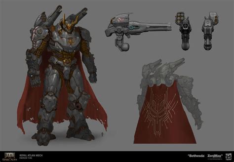 DOOM The Dark Ages - Atlan , Emerson Tung | Mech concept character ...