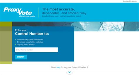Proxy Vote Control Number 的图像结果