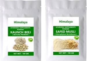 HIMALAYA NATURAL Kaunch Beej Powder AND Safed Musli Powder ( 100 Price ...
