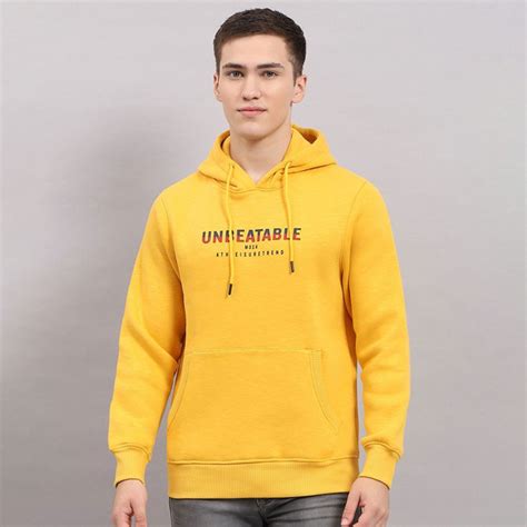 Men Printed Hooded Sweatshirt