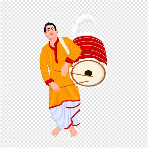 Posterit - Durga Puja Dhaki PNG