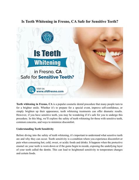 PPT - Is Teeth Whitening in Fresno, CA Safe for Sensitive Teeth ...